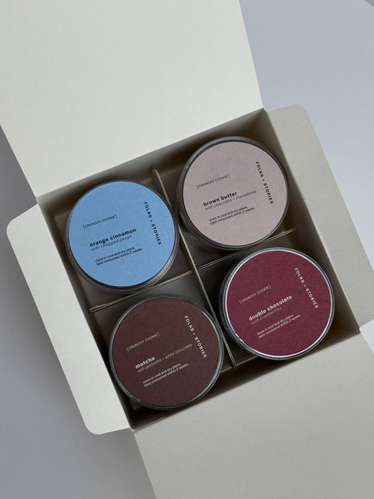 box of 4 bottled cookies