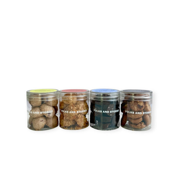 set of 4 bottled cookies