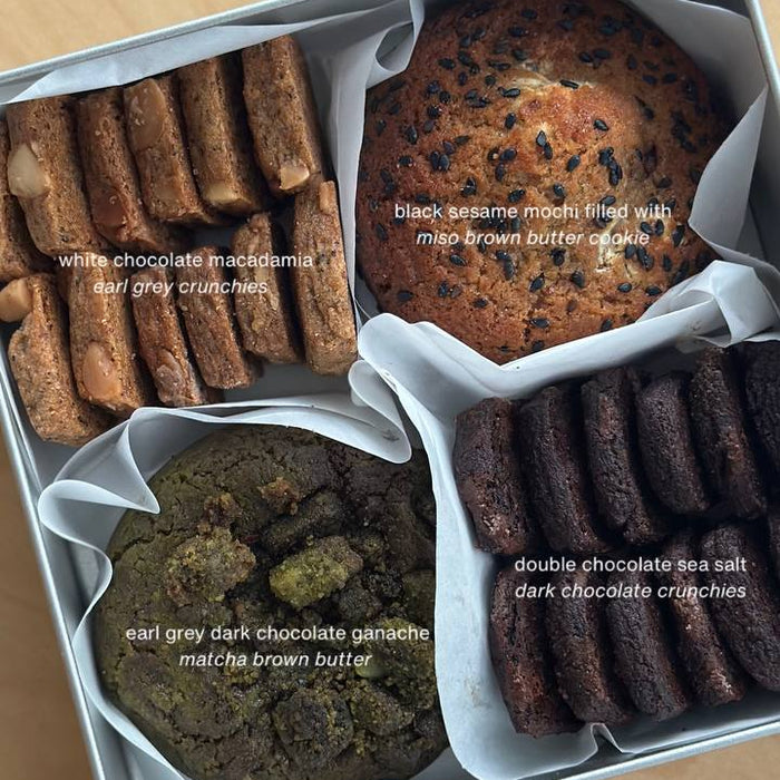 soft baked + crunchies assortment (tin box of 4)
